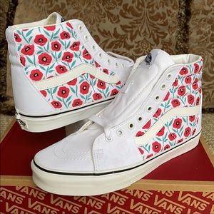 Vans sk8-Hi Flowers True White WMNS
